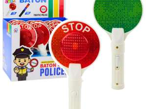 Police Beacon Lollipop für Kinder Stop Go Light