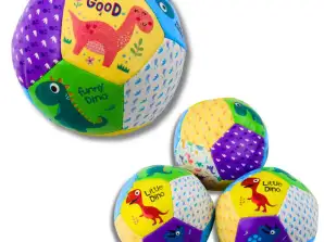 Zachte Dinosaurus Ballen Set Kleurrijk 9cm 3st