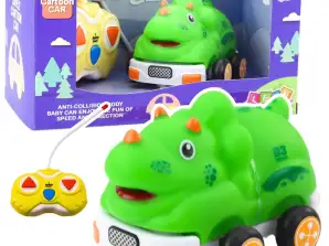 RC Fjernkontroll Bil For Småbarn Dinosaur Grønn