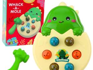 Arcade Game Mini Whack Een Mole Dinosaurus in een Ei Groen