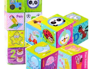 blocs cubes colorés lettres éducatives animaux science 8ele.