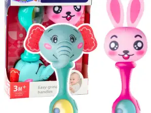 Rassel-Set mit weichem Ball Hase Elefant 2tlg