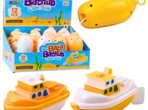 Badespielzeug Stretchboot weiß und gelb Mix