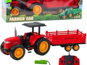 RC Traktor mit Anhänger Rot