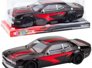 Sports Car Drive Glossy Body Black Red Lines