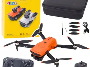 D6 PRO Drone kettős kamera HD LED fény narancssárga