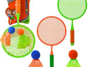 Badminton racket set 2 rackets 2 grote bal shuttles