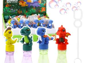 Soap Bubbles Dinosaur Moving Figurine Colorful 14cm Mix