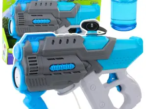 Elektrische Wasserpistole Seifenblasen 2in1 graublau