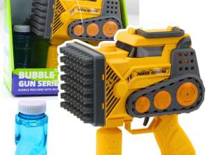 Savon de construction Pistolet à bulles 56 trous Liquide Jaune