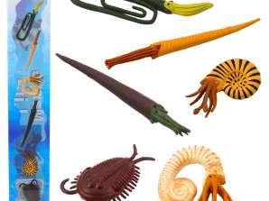 Sett med minifigurer av forhistoriske skapninger 6 9cm 6 stk
