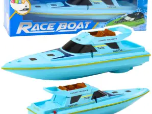 Boat Motorboat Floating Yacht Battery Operated Blue
