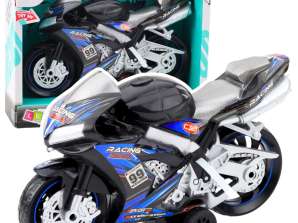 Racefiets Racer Drive Lights Sounds Zwart/Blauw