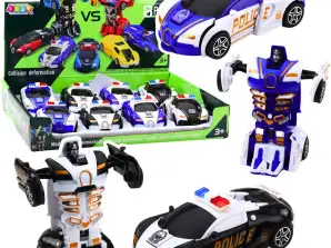 Auto Robot 2in1 Sports Car Police Drive Mix