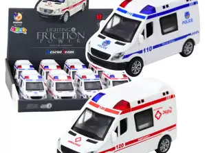 Police Car Ambulance Openable Door Drive Light Sounds Mix