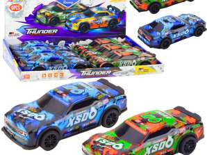 Racewagen XS06 Aandrijflichten Geluiden Oranje Blauw