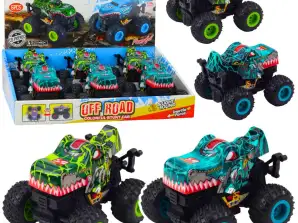 Geländewagen Dinosaurier Fahrlicht klingt grün türkis