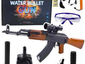 AK Gewehr mit Wasserbällen Hydrogel Sight Zubehör Brille 96cm