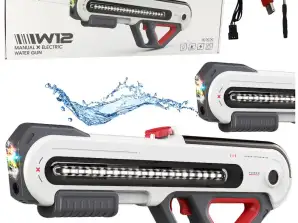 Grote elektrische waterpistool W12 LED wit 60 cm