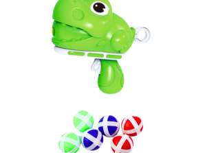 Ferdighetsspill Skudd Til Mål Pistol Borrelås Baller Dinosaur