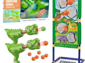 Schießset Spiel Wurfziel Zielscheibe Gewehr Dinosaurier