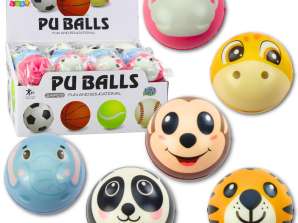 PALLA CHE RIMBALZA IMPASTARE PALLA IN SCHIUMA ANIMALI 7CM