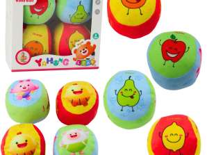 Set von weichen Bällen für Kleinkinder bunte Früchte 4 Stück