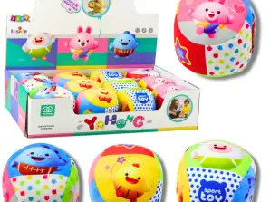Palla morbida con sonaglio per bambino colorato 9cm