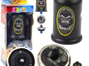 Spinning Top Launcher Set Flying Disc Gorilla Zwart