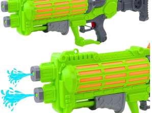 Stor vannpistol Mekanisk oppblåst dobbel dyse Grønn 1250ml