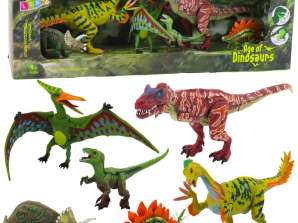 Set di figurine di dinosauro Gambe mobili bocche 6 pezzi