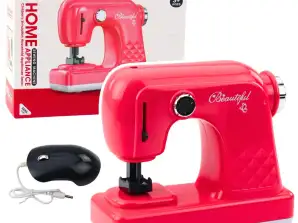 NEL 24405 Spielzeug-Nähmaschine mit Maus für Kinder Hellrosa