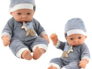 Baby Doll in pigiama grigio con cappello a stelle