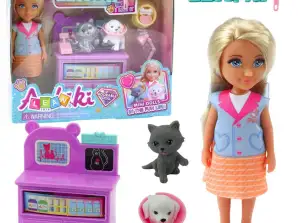 Spielfiguren-Set Tierarzt Hund Katze Behandlungszubehör