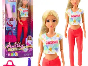 Anlily Doll jóga edzőszőnyeg táska vizes palack mozgatható végtagok