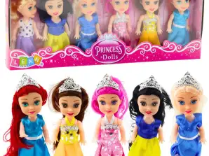 Mini Princess Dolls Fairytale Kjoler Sett 6stk