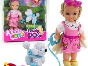 Spielfiguren-Set mit Hund an der Leine Schüssel mit Knochen