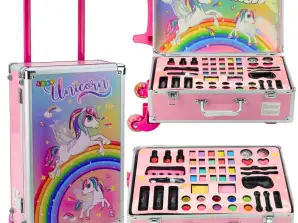 Beauty-Set im Koffer auf Rollen Einhorn Rosa