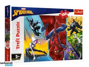 Puzzle 100 Kopf über / Disney Marvel Spiderman 16347