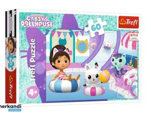 Puzzle 60 Gabby im Pool Universelles Gabbys Puppenhaus Trefl 17393