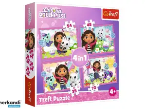 Puzzle 4in1 Avventure di Gabi / Casa delle Bambole Universale di Gabby 34620