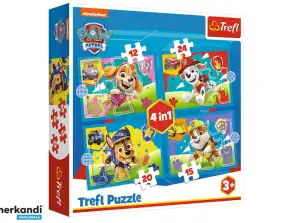 Puzzle 4in1 Laufende Hunde Viacom PAW Patrol Trefl 34628