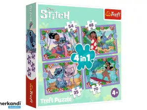 Puzzle 4in1 Giornata folle Lilo e Stitch Disney Lilo e Stitch 34633