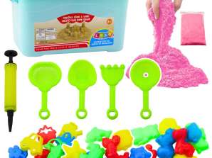 Set Kinetic Sand Rose 3kg Outil Moules Planche Gonflable