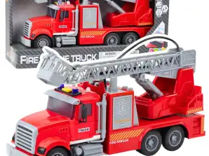 Brandweerwagen Ladder Boom Oprit Water Lichten Geluiden