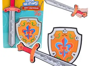 Knight Set Shield Sword Foam Lily 2pc