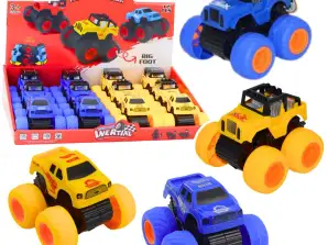Geländewagen mit Antrieb gelb blau