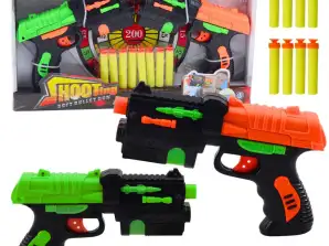 Set mit zwei Schaumstoff-Dartpistolen mit Saugnäpfen 8 Stück