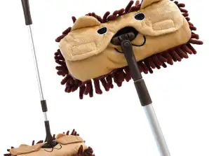 Gyermek felmosó teleszkópos nyéllel Animal Brown