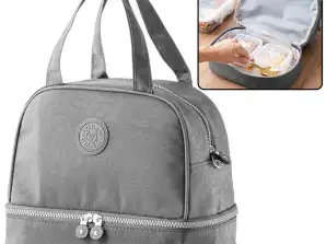 Thermisch Isolerende Lunchtas Verstelbare Riem Grijs 27cm